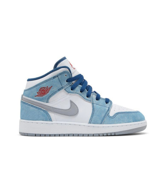 Jordan 1 Mid SE French Blue Light Steel (Gs)