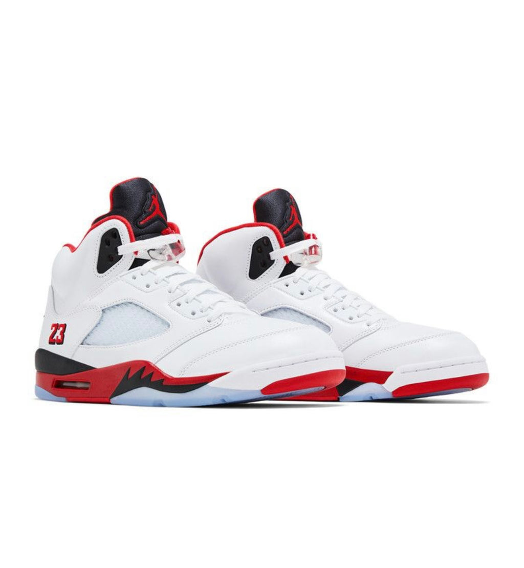 Jordan 5 Retro Fire Red Black Tongue (2025)