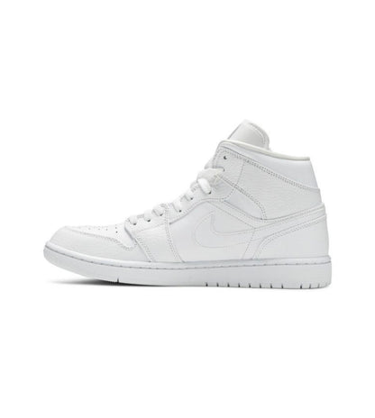 Jordan 1 Mid Triple White