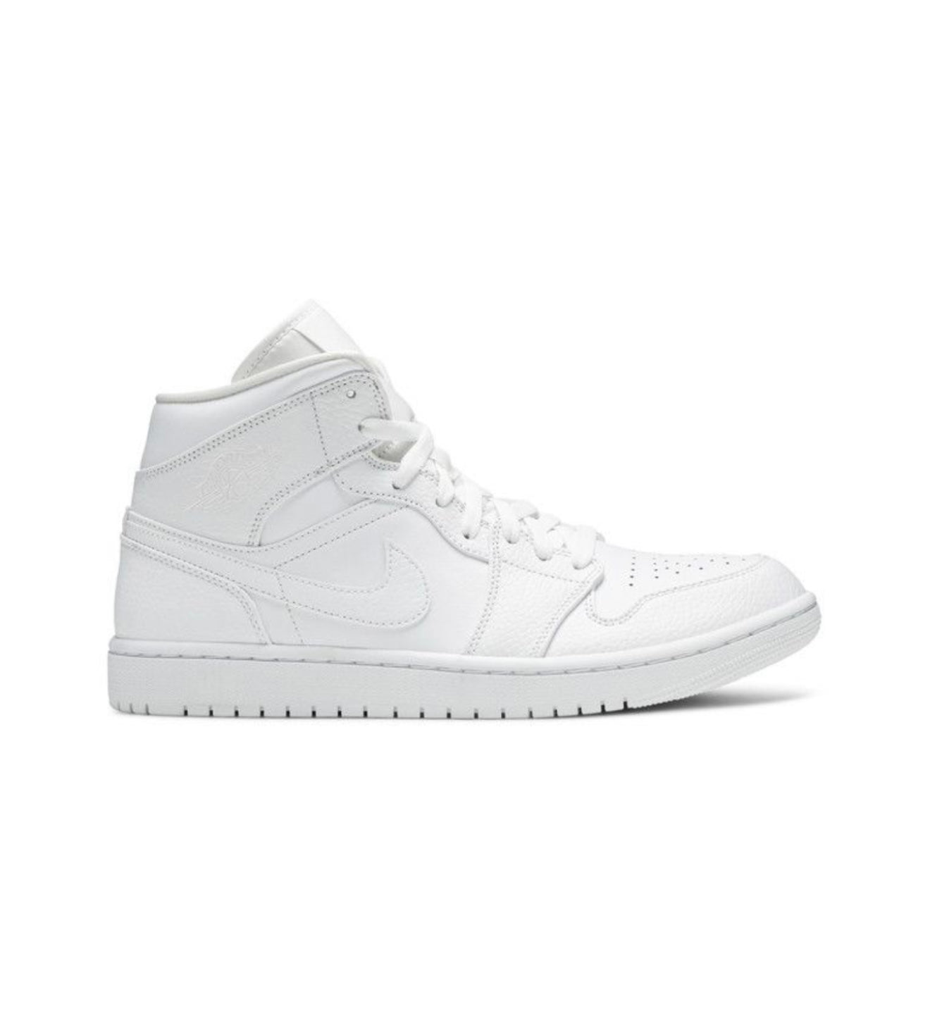 Jordan 1 Mid Triple White