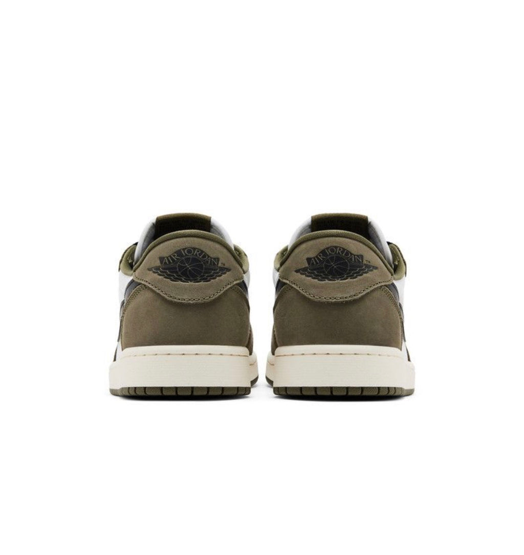 Jordan 1 Retro Low Medium Olive Summit White Sail Black