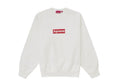 Supreme Washed Box Logo Crewneck White