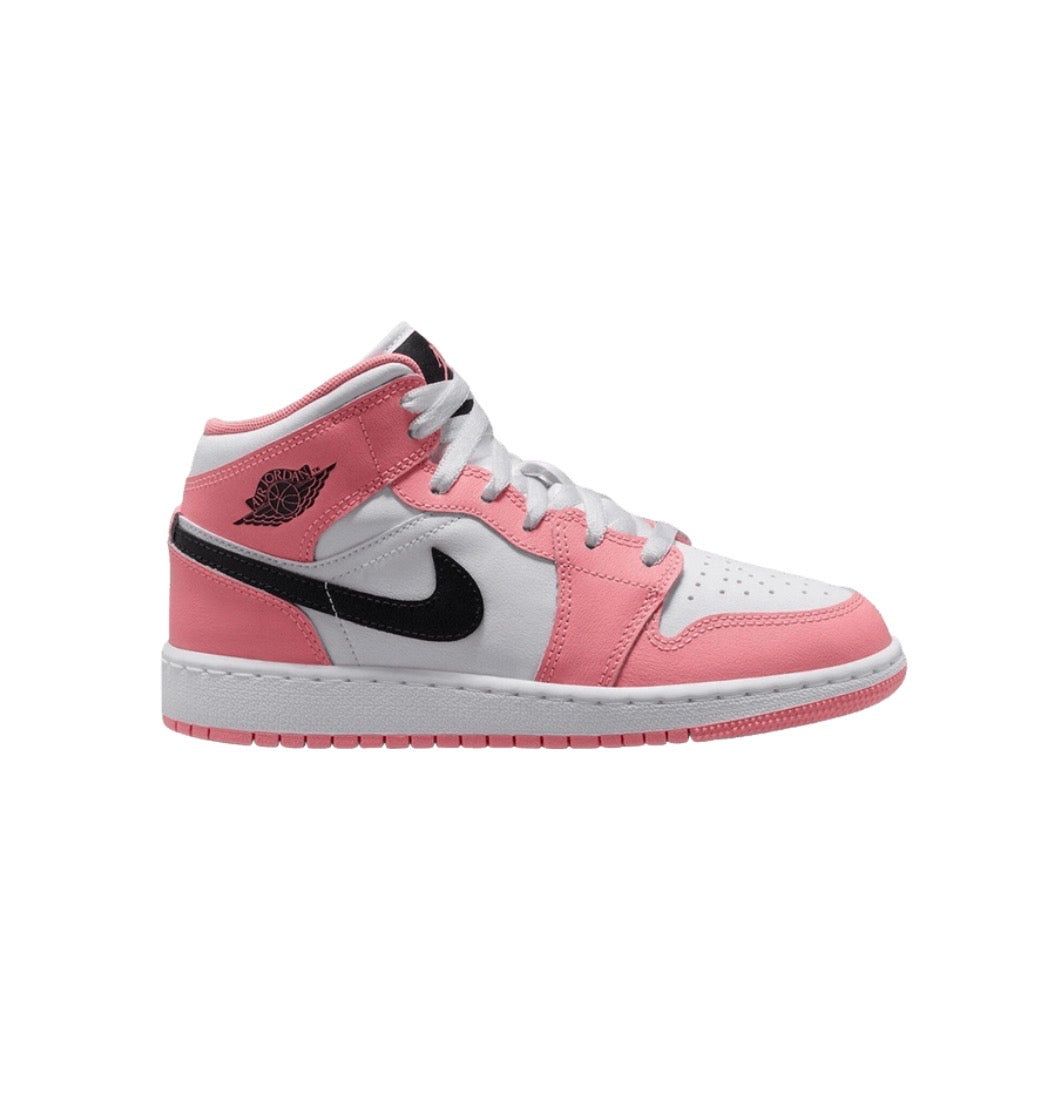 Jordan 1 Mid Pink Gaze (GS)