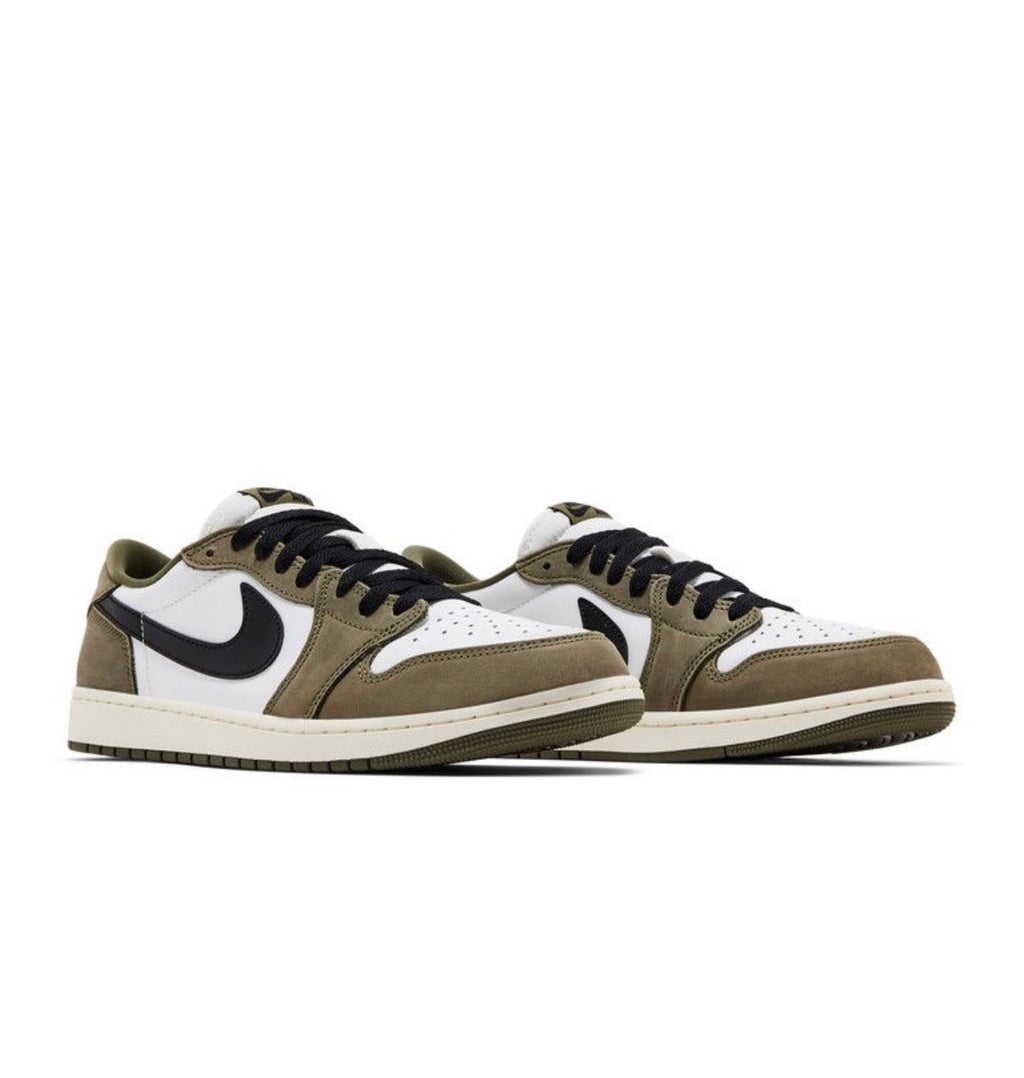 Jordan 1 Retro Low Medium Olive Summit White Sail Black