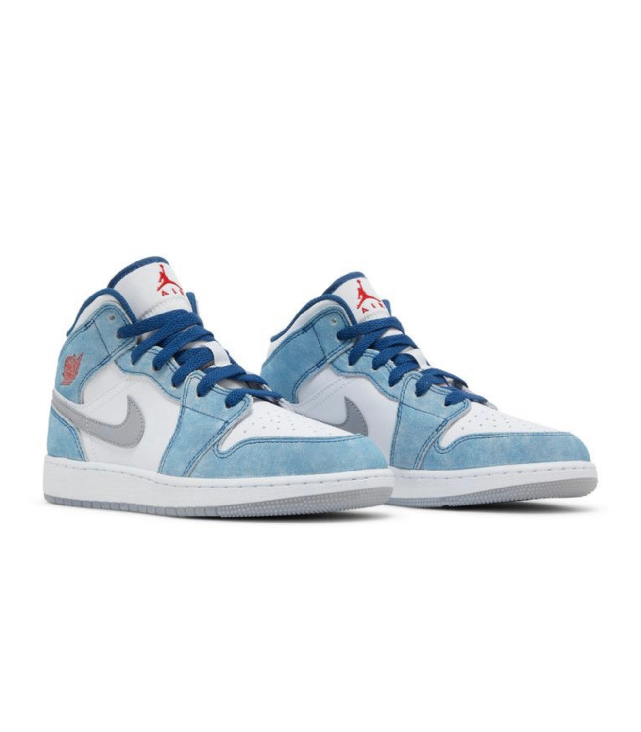 Jordan 1 Mid SE French Blue Light Steel (Gs)