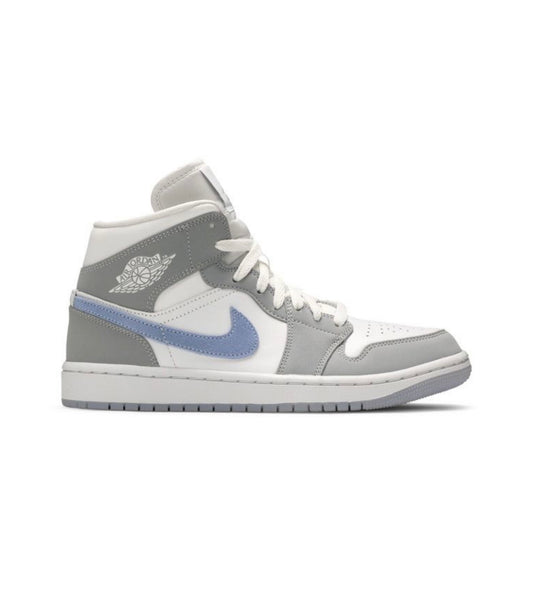 Jordan 1 Mid Wolf Grey Aluminum (Women's)