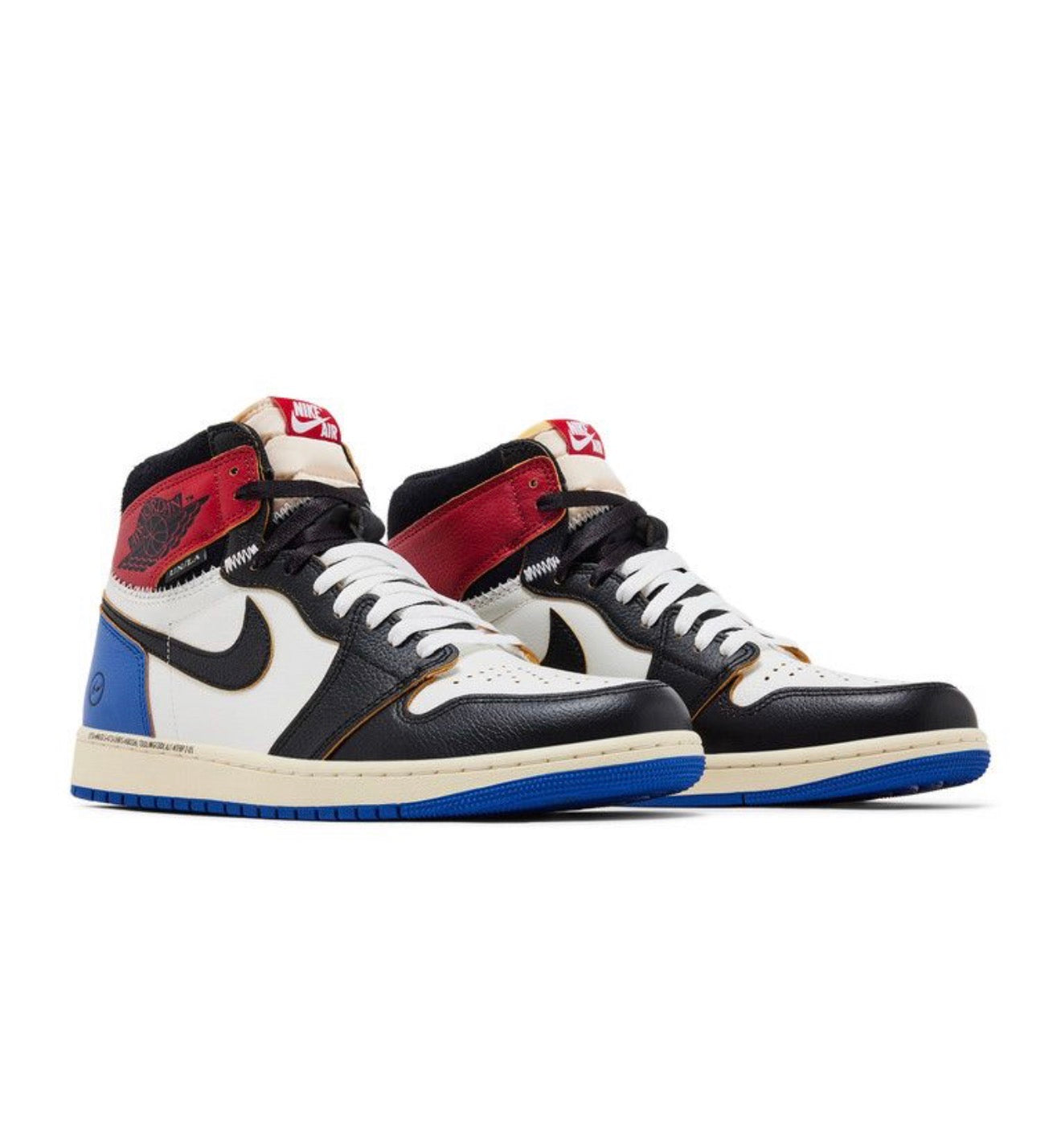 Jordan 1 Retro High OG SP Fragment x Union LA Varsity Red Sport Royal