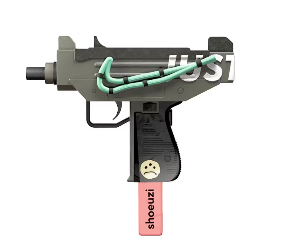 Shoeuzi Justice Please Sculpture Army Green (Edition of 400)