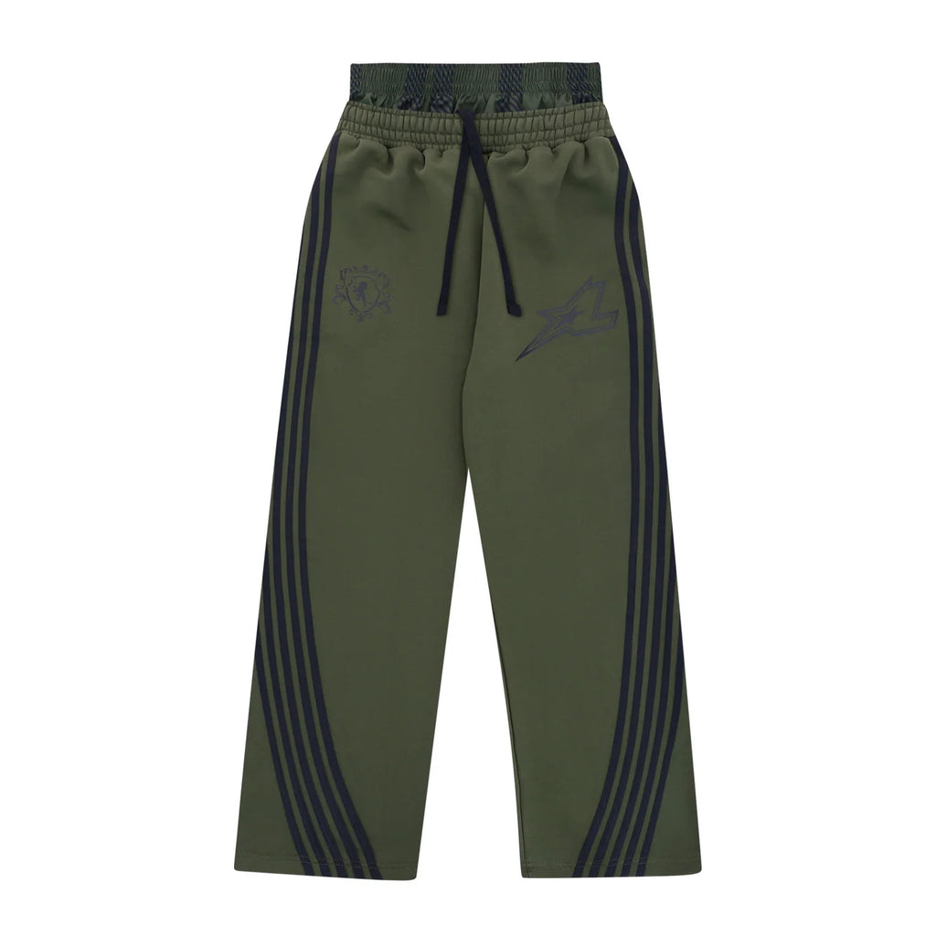 JOGGER STRIPED - ARMY GREEN