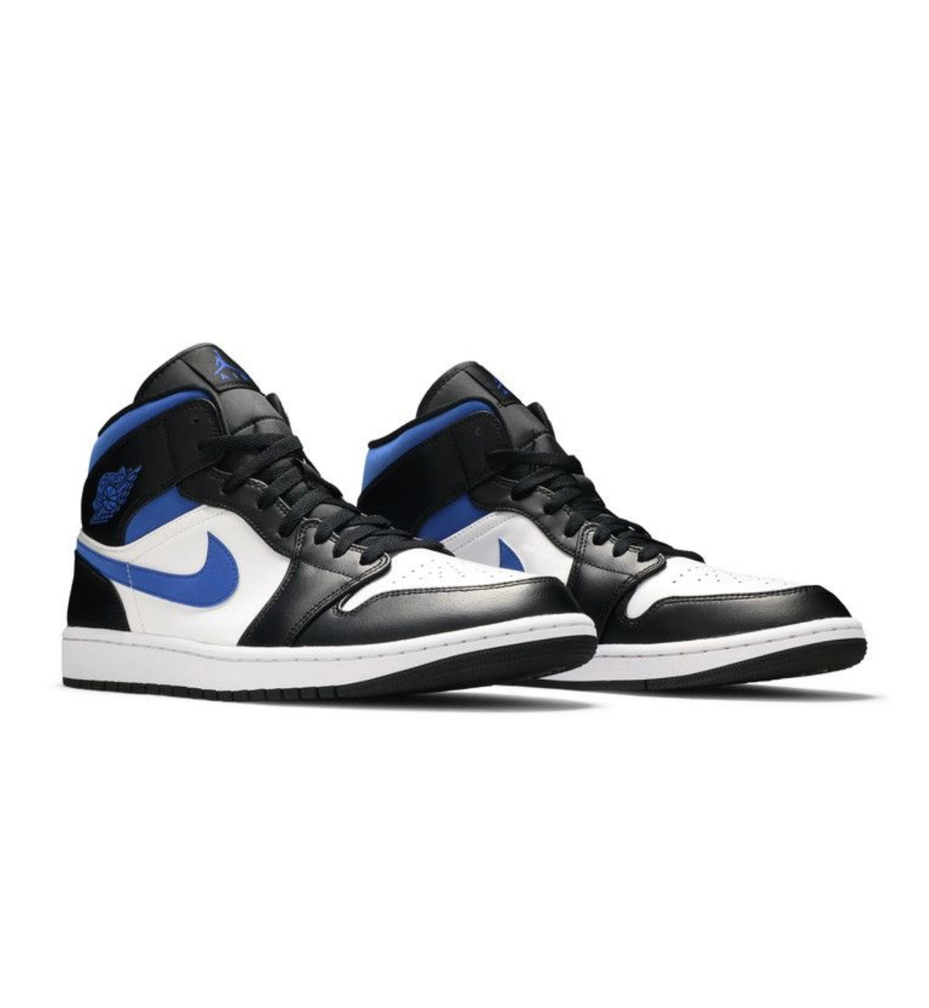 Jordan 1 Mid White Black Racer Blue