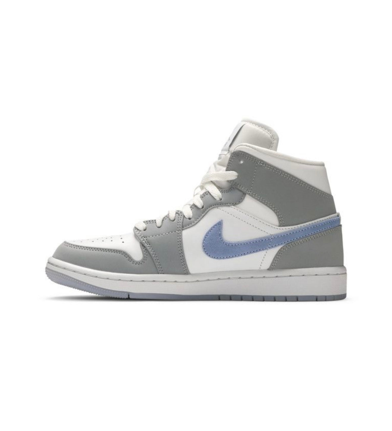Jordan 1 Mid Wolf Grey Aluminum (Women's)