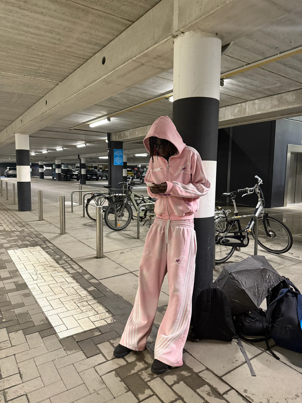 JOGGER STRIPED - PINK