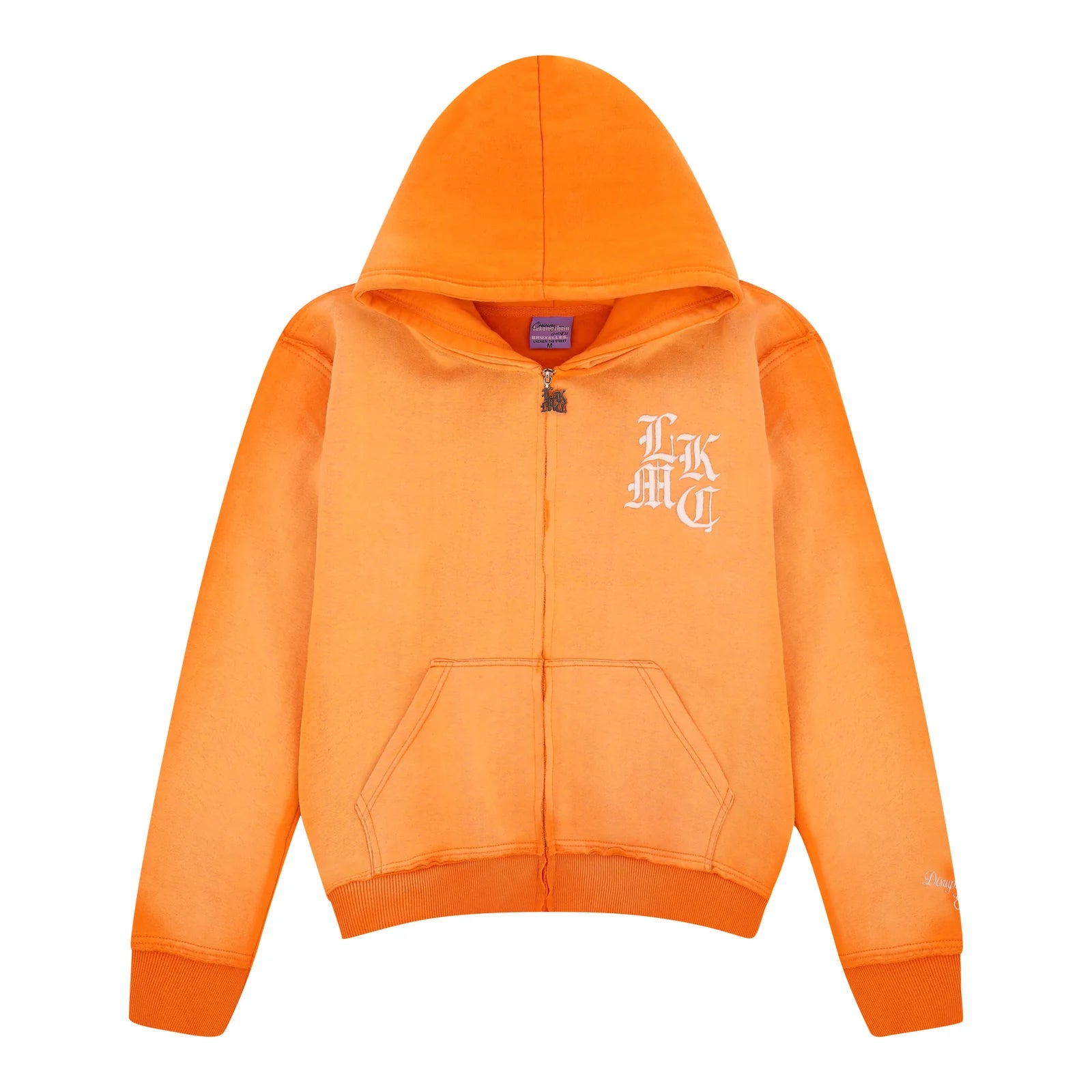 LUKAMACHAIN ​​Distressed Zip Hoodie Orange (limited edition)