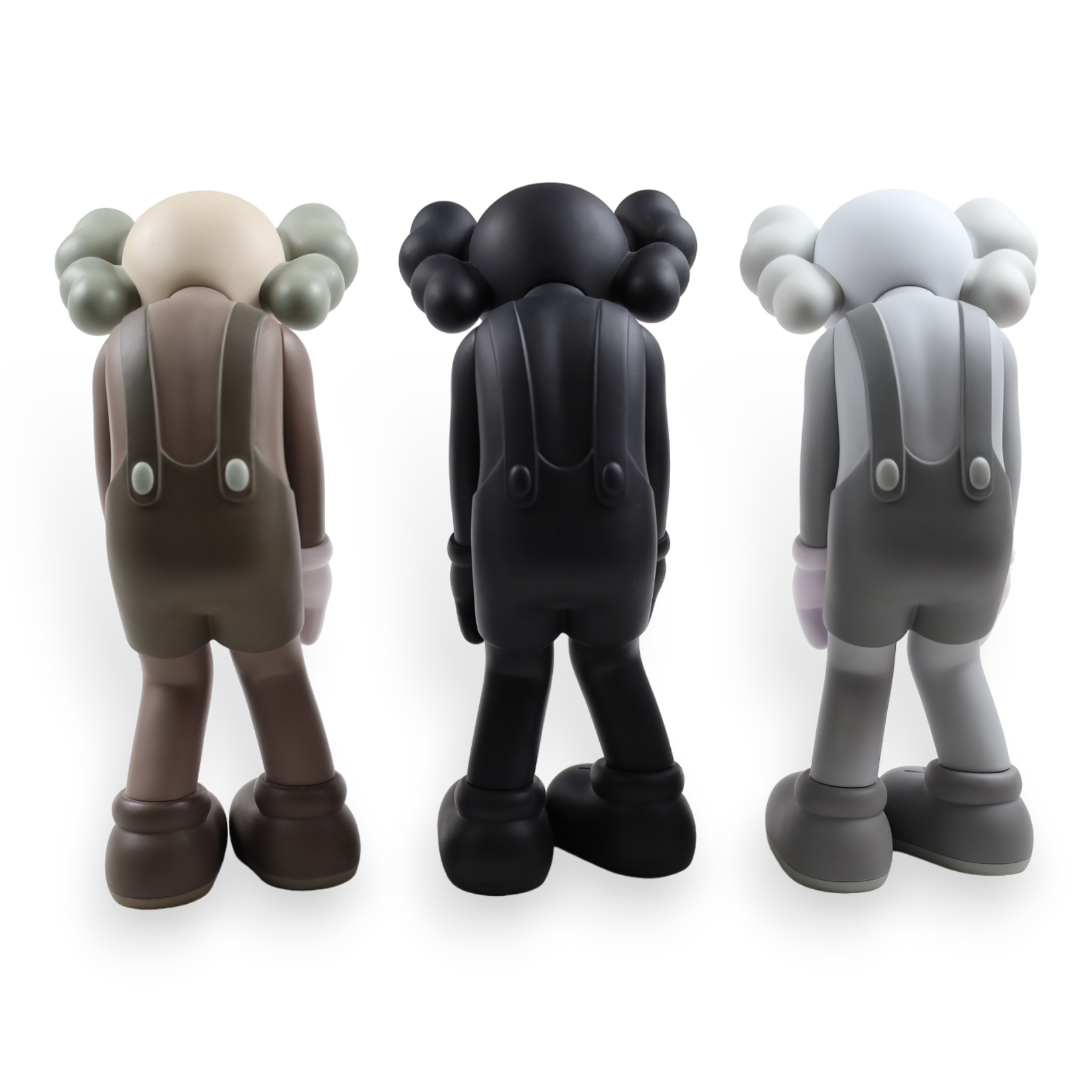 KAWS Small Lie Companion Vinyl Figure Black / Gray / Brown set